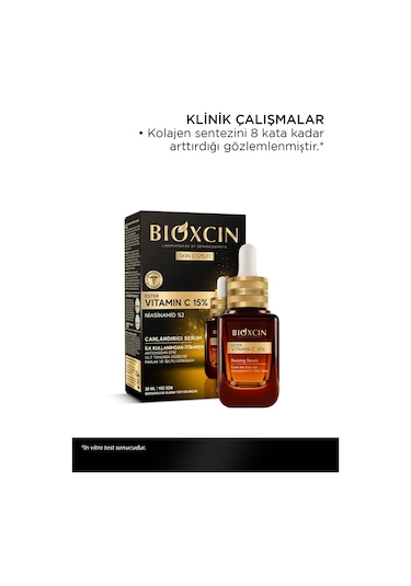 Bioxcin Skin Expert Vitamin C 15% Canlandırıcı Serum 30 ml - Ester C Niasinamid (B3 vitamini)