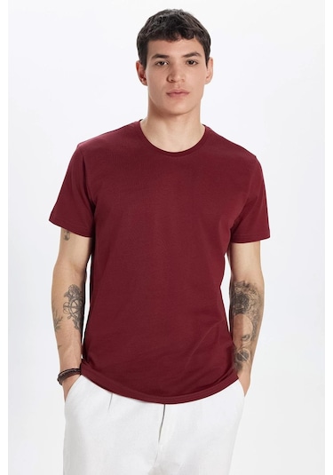 Unisex 5'li Paket Lacivert-taş-haki-bordo-a.mavi Slim Fit Dar Kesim %100 Pamuk Bisiklet Yaka Tişört-32942 Multi Çok Renkli Unisex 5'li Paket Lacivert-taş-haki-bordo-a.mavi Slim Fit Dar Kesim %100 Pamuk Bisiklet Yaka Tişört-32942 Multi Çok Renkli