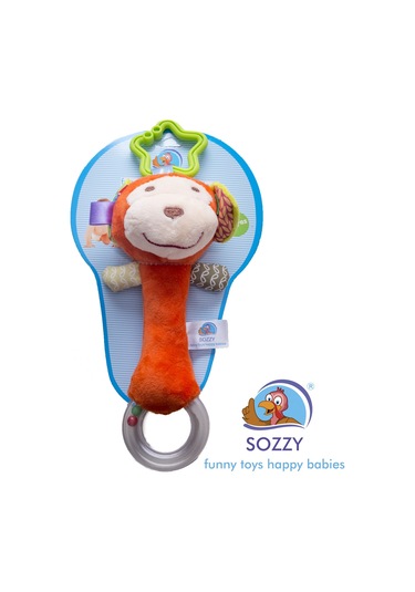 Sozzytoys Halkalı Maymunum - Szy113 Açık Gri