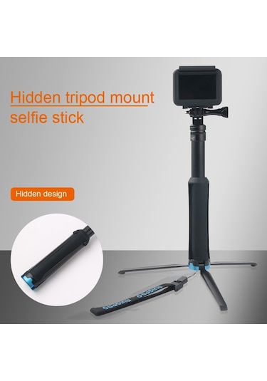 Gopro, Insta360, Djı Ve Diğer Aksiyon Kameraları İçin Taşınabilir Katlanabilir Tripod Tutucu Selfie Monopod Çubuğu, Uzunluk: 23.5-81cm Diğer