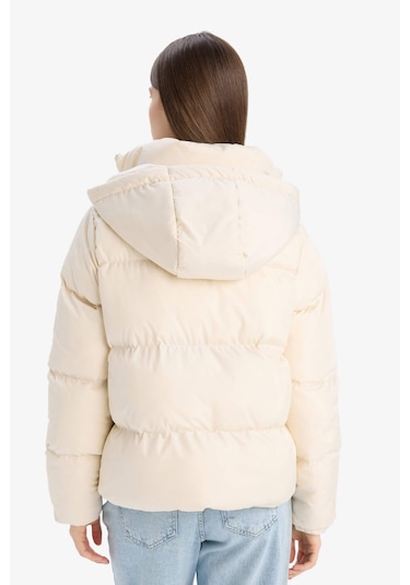 DeFacto Standart Fit Kapüşonlu Fermuarlı Cepli Şişme Mont E9592AX25SPBG414 Bej DeFacto Standart Fit Kapüşonlu Fermuarlı Cepli Şişme Mont E9592AX25SPBG414 Bej
