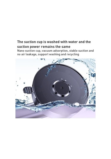 Wondernest Yesido C160 Vantuz Teleskopik Çubuk Manyetik Araç Telefon Tutucu Siyah Siyah