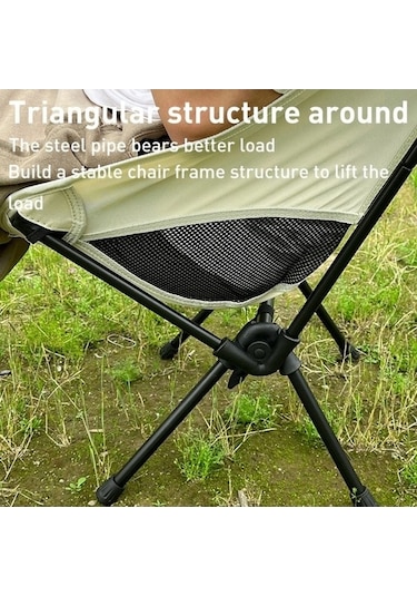 Prestigegoods Küçük Açık Kamp Eğlence Plajı Taşınabilir Katlanır Sandalye, Yumuşak, Rahat, 600d Oxford Kumaş, Çelik Konstrüksiyon, Hafif Ve Taşınabilir Beyaz