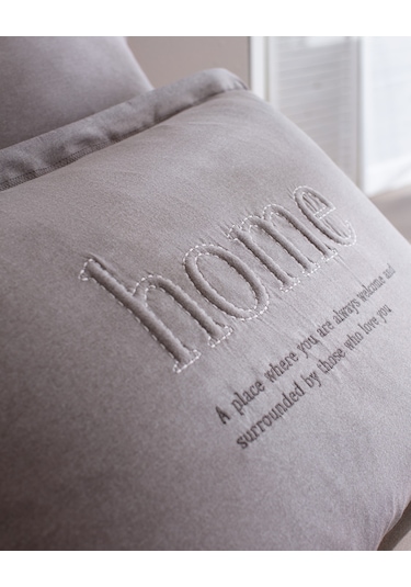 Bobigny Çift Kişilik Pamuklu Supersoft Comforter Set - Antrasit Gri