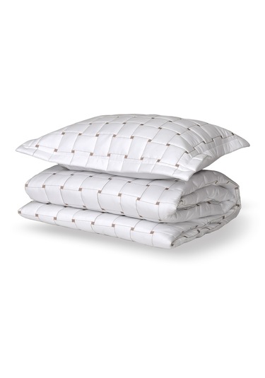 Alyans Ekru Mikro Çift Kişilik Yatak Örtüsü Ekru