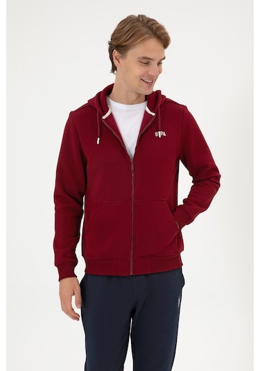 U.s. Polo Assn. Erkek Bordo Hırka Örme 50313755-vr014 Bordo