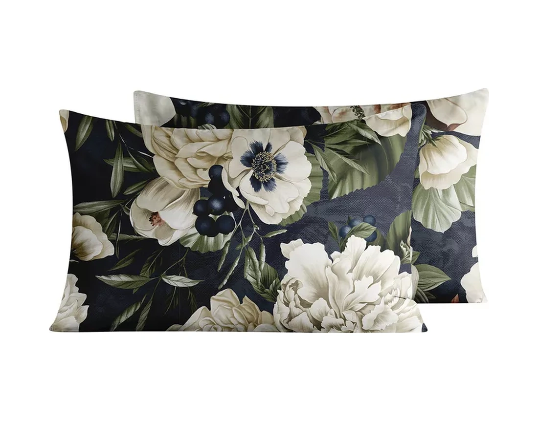 Mia Cara 50x70 Pamuklu Karakteristik Kumaşı Yastık Kılıfları 174037459 Mavi