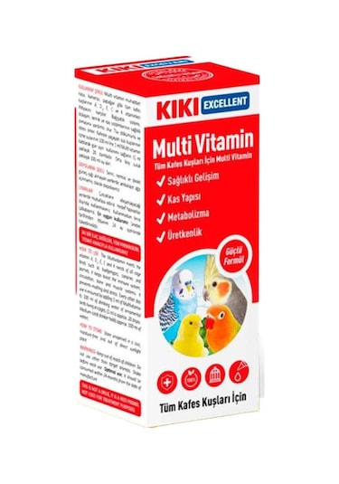 Multi Vitamin Tüm Kafes Kuşları İçin 25 Ml