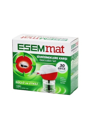 Esemmat Sivrisineklere Karşı Elektrolikit Mini Set 30 Gece