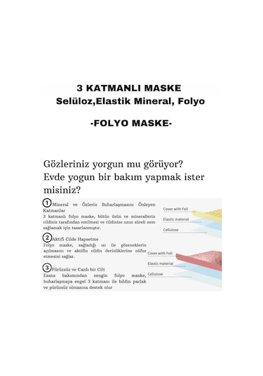 DERMAL Rose Gold Glitter Foil Göz Maskesi 4 gr