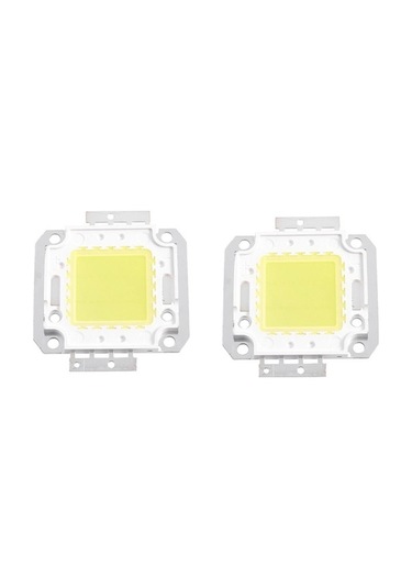 Ulzyvf Smd Siyah Şekli Modül Led Lambası Kare Işık Dc Cob Çip Beyaz 30-36v 2x 20w Mz Siyah