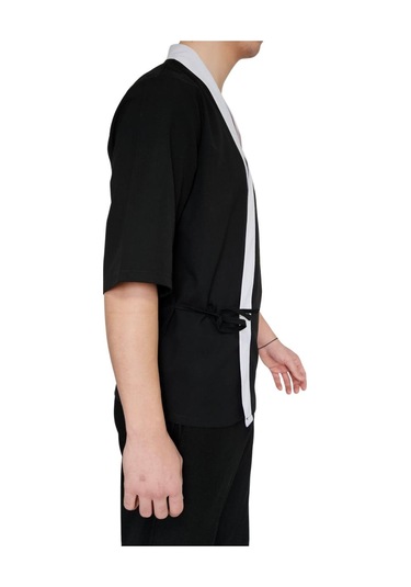 Formteks Sushi Şef Kimono Ceketi Siyah Beyaz Kırmızı