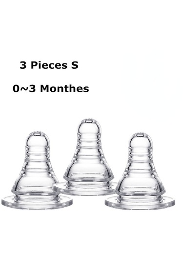 3 Adet/takım Lsr Yedek Süt Biberonu Bebek Biberon Standart Boyut Emzik S/m/l Boyutu Mevcut