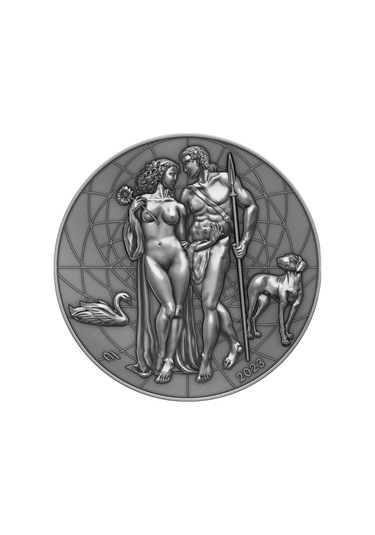 AgaKulche Afrodit ve Adonis Gümüş Sikke Coin