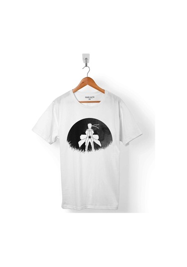 Red Moon Naruto Sılhouette Spy Anıme Manga Erkek Tişört 001