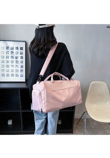 Novahub Islak/kuru Ayırma Seyahat Çantası, Spor Çantası, Kısa Mesafe Seyahat, Büyük Kapasiteli, Hafif Gri, El Bagajı, Polyester Gri