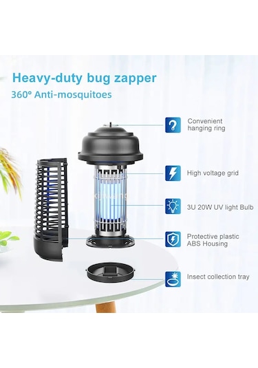 Cloody Elektrikli 20w Etkili Sivrisinek Böcek Öldürücü Uv Lamba