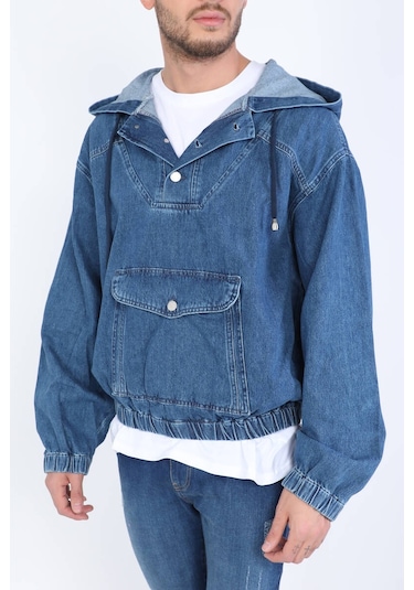 Keepout Erkek Jean Sweatshirt Koyu Mavi 001
