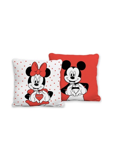 Taç Lisanslı Kırlent Minnie&Mickey Lover 40x40