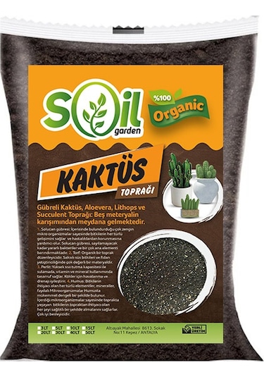 Soil Garden Kaktüs Toprağı 20 L