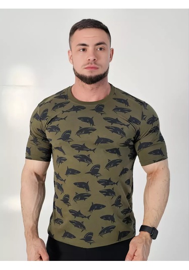 Paul&shark Düz Renk Pamuklu Temel Tişört 253875396 Khakı