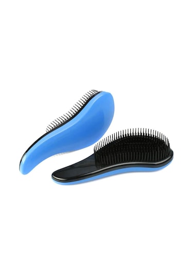 Koodmax Oval Dolaşık Önleyici Saç Fırçası - Saç Açıcı Tarak - Mavi