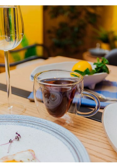 Magistro Cam Kalp Çift Tabanlı Bardak 250 Ml 132518923 Beyaz