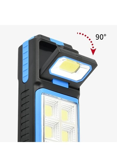 Xuweiwei 1 Haki Ecopower Taşınabilir Güneş Enerjili 6 Modlu Led Projektör 1200mah Pil Kamp Çadır Işığı