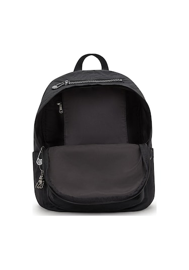 Kıplıng Delia Orta Boy Sırt Çantası Siyah Undersea Jq Siyah
