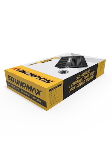 Soundmax Sx-4000.1d-4000w Rms-profesyonel-bas Kumandalı-mono Anfi