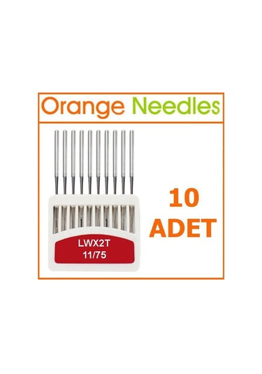 Orange Lwx2T Etek Baskı Makine İğnesi 11/75 Numara