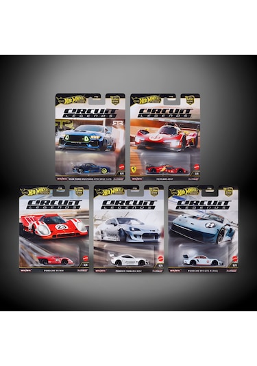 Hot Wheels Premium Circuit Legends 5li Araba Seti