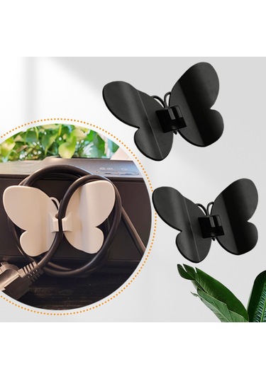 Padalink Küçük Alet Kablolarını Düzenleyici - Tpr Materyal, Sıfır Dışı, 2 Adet Siyah Ev Fırın Uyumlu Kablo Tutucu