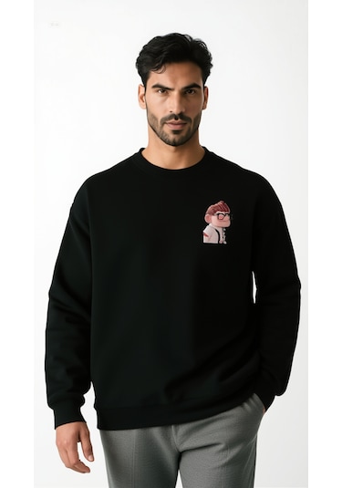 Ogc Carl & Ellie Kombin Sweatshirt Siyah