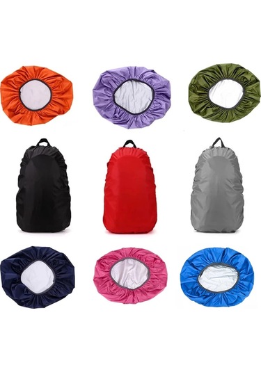 Sırt Çantası Yağmur Kapağı 2 Pcs Yürüyüş, Kamp Gray, 1525l İçin Ayarlanabilir Açık Hava Aksesuarları Antrasit - Gri