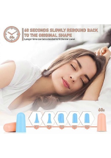Kulak Tıkacı - 60 Çift Kulak Tıkacı Seti, Gürültü Önleyici Kulak Tıkacı, Fo