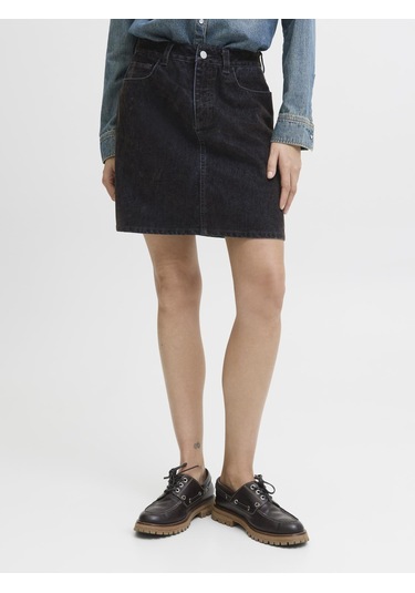 Kadin Denim Mini Etek - Mia - 12283032 Brown Denim