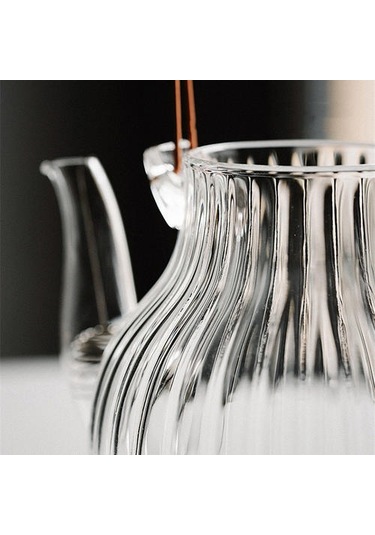 Yaratıcı Cam Demlik Tiliang Pot Cam Pot Çiçek Çay Fincanı Krizantem Yaprakları Bakır Kolu Isıya Dayanıklı Cam Çay Seti Çaydanlıklar Altın - Beyaz