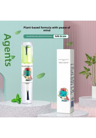 Dianziye Çocuk Tırnak Kesmeyi Engelleme Spreyi - Bitme Alışkanlığı Düzeltici, Tuzak Suyu, Taze Koku, 5ml + 5ml, Güvenli Formül