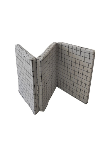 Tek Kişilik Katlanır Yer Yatağı Sünger Yatak Beyaz Pano 80x180 Cm-6 Cm