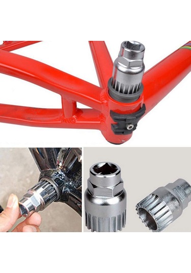 Kosona Bisiklet Tamir Aleti Seti - Zincir Kesici, Zincir Çıkarıcı, Bracket Çıkarıcı, Freewheel Cassette Ve Krank Çıkarıcı Araçları 5 Parça Çok Renkli