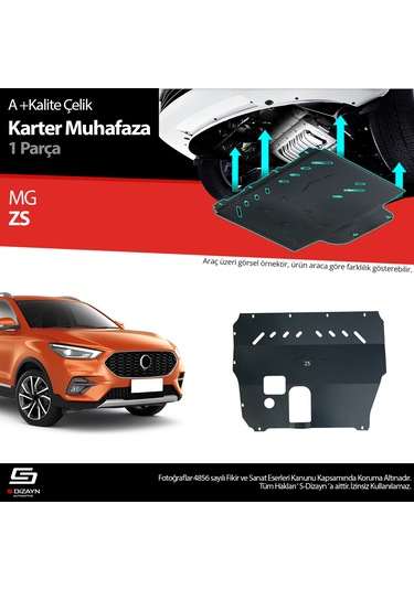 S-dizayn Mg Zs Çelik Karter Muhafaza Koruma 2018 Üzeri A+ Kalite