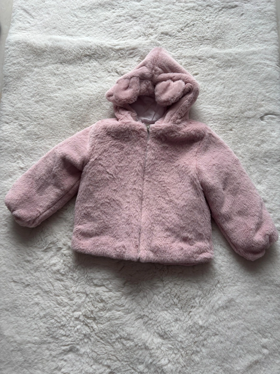 Peluş Kız Hırka Pembe