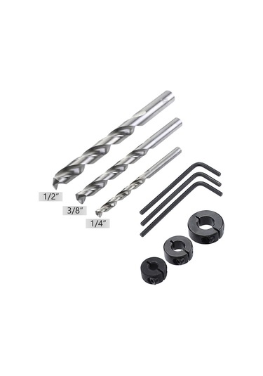 Sones 4 Adet / Takım Ahşap İşleme Delik Bulucu Ahşap İşleme Özel Delik Seti Fikstürü Küçük Dikey Delme Deliği Konumlandırma Aracı, Stil: B 3/8 İnç