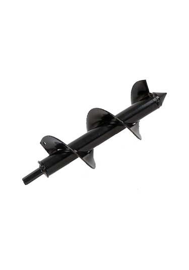 Geeroyoo Bahçe Çimdik Makinası İçin Çelik Heliks Matkap Ucu - 8x25 Cm Yuvarlak Saplı Fide, Lale, Çalı Ekim Ve Kök Kaldırma Aleti