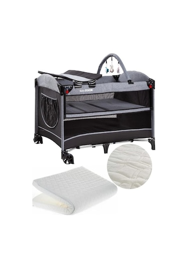 Babydoor 2052 Madre Pro Oyun Parkı 70x110 Cm Bebek Beşik+yatak Hediyeli