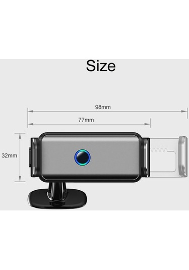 Sones Araç Hava Çıkışı Akıllı Navigasyon Elektrikli Cep Telefonu Tutucu, Renk: 660 Gri