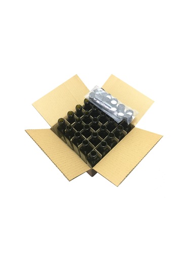 Afracam Maraska Yeşil 100 ML Cam Şişe Sızdırmaz Kapak 25 Adet