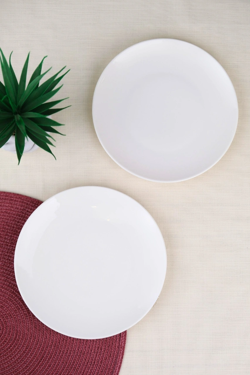 Tabak Evi Porselen Chic Servis Tabağı 24,50cm 2 Li Krem