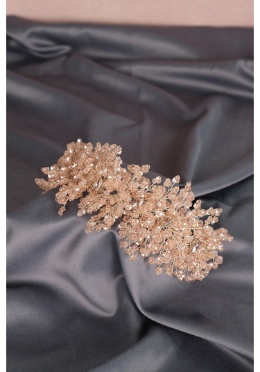 FdayAksesuar En Güzel Gelinlere Özel Barbara Kristal Boncuklu Gelin Saç Aksesuarı FRDY31631